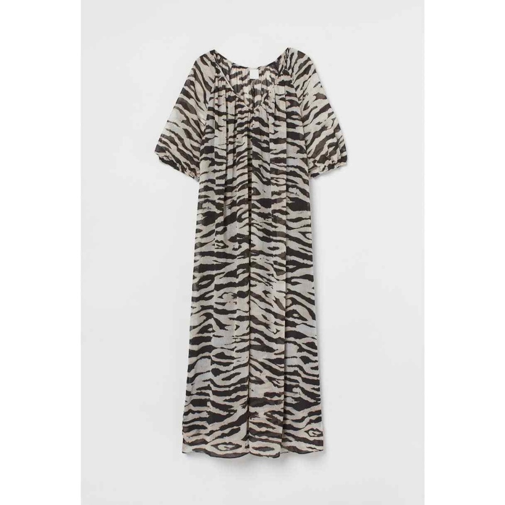 H&M zebra-print caftan dress